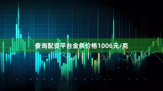查询配资平台金条价格1006元/克